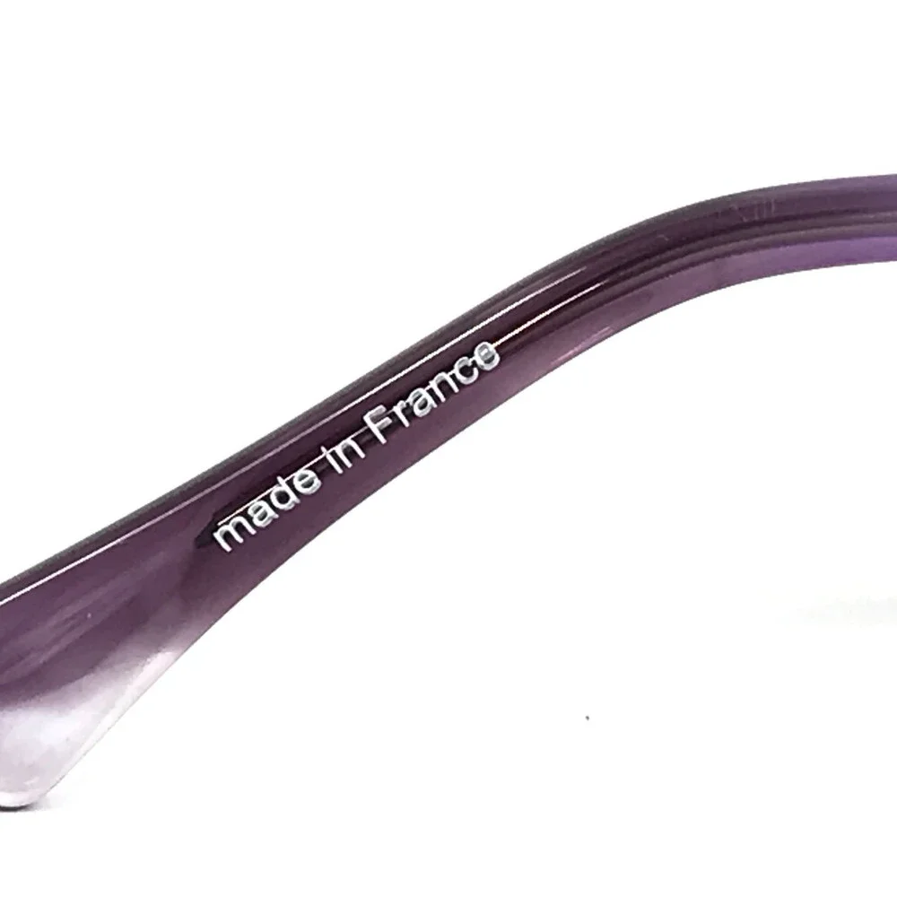 BOZ Eyeglasses Frames ILDA 7092 Purple Brown Amber Cat Eye 53-17-135